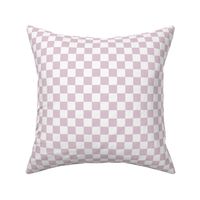 3/4" Light Plum & White Checker, Plum Purple Checkered Checkerboard