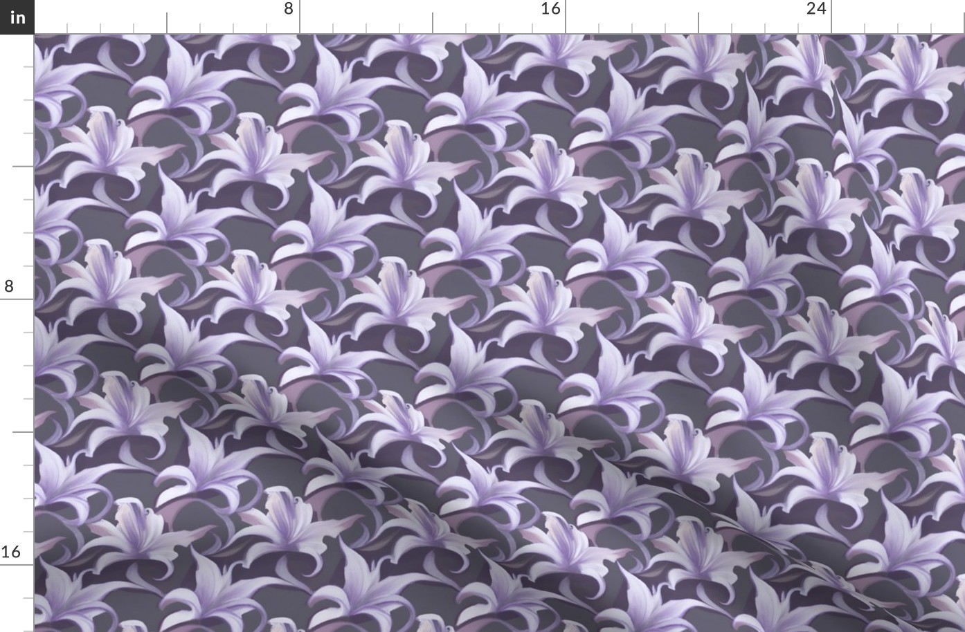 Large Violet Lilies Coordinate