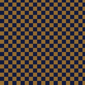 Blue and Bronze Checker Pattern