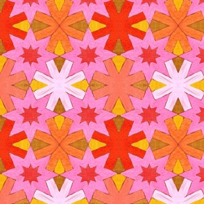 Star Pattern Pink Red (small)