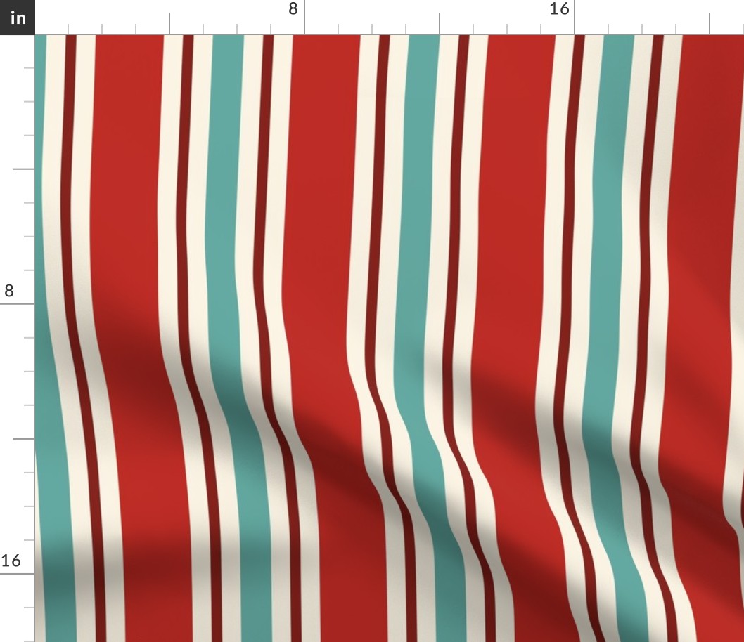 Vintage Christmas Stripes