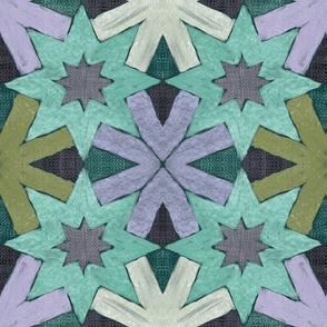 Star Pattern Blue Green