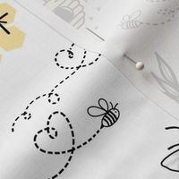 Honeybee Tattoo Flash Sheet
