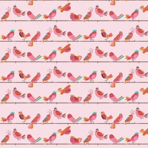 Birds On A Wire-pink-Small-TILE