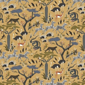 Whimsical Safari jungle - Sierra golden honey - small