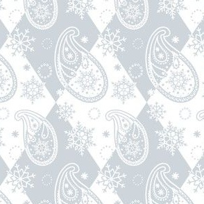 Winter Paisley Harlequin