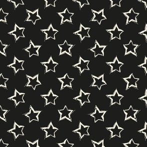  Beige Stars on black2 - small