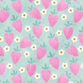 Strawberry Hearts Floral