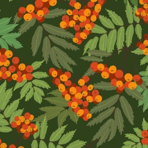 Rowanberry Orange Green