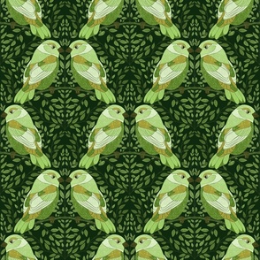 Sparrow themed pattern 