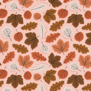 Fall Foraged Leaves | 2"-4" Pink