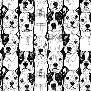 Well Dressed Dogs Well Dressed Dogs Comic Style (black & white)