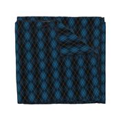 Dark Blue Argyle Diamond Check