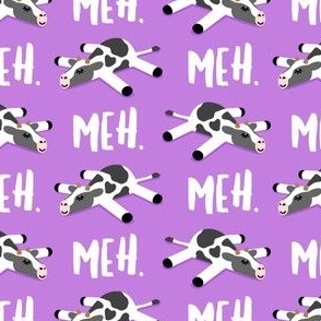Meh. Cows - Splooting cows - purple - LAD22