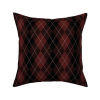 Dark Chocolate Argyle Diamond Check