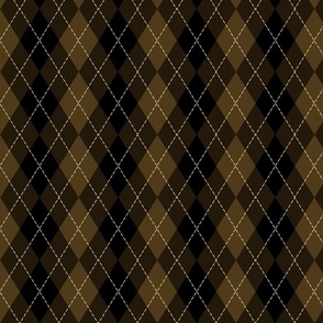 Dark Coffee Argyle Diamond Check