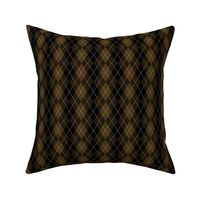 Small Dark Coffee Argyle Diamond Check