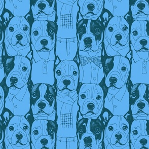 Well Dressed Dogs Well Dressed Dogs Comic Style(blue)
