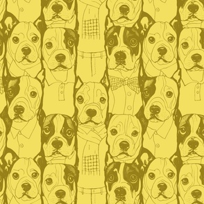Well Dressed Dogs Well Dressed Dogs Comic Style (yellow)
