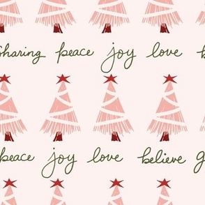 Christmas Sentiments in Pink