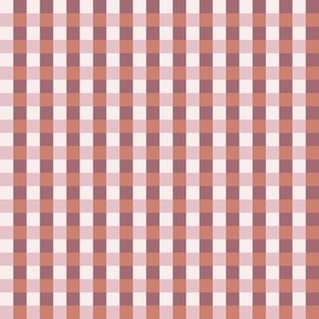 Checkered Pattern in Dusty Pink