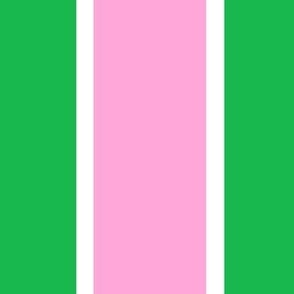 Green and Pink stripes