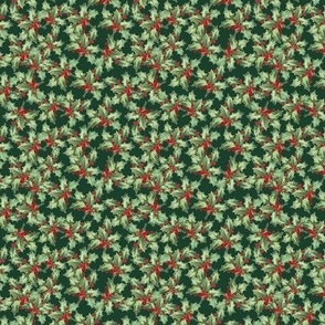 Vintage Christmas Holly Small