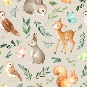 woodland animals brown