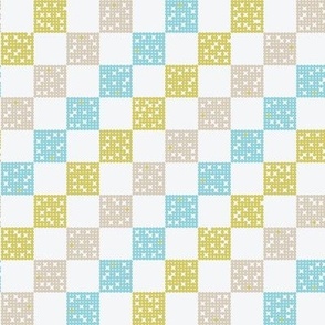 Checkered Pattern Muted Colors