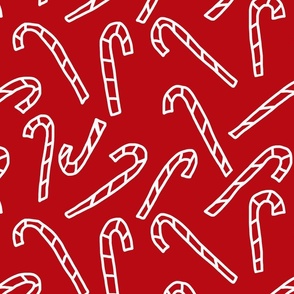 red and white candy canes