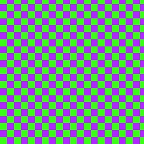 Purple and Green Checker Pattern