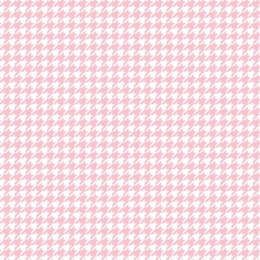 Pink and White Houndstooth Pattern