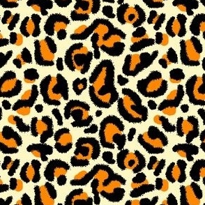 Orange Leopard Print