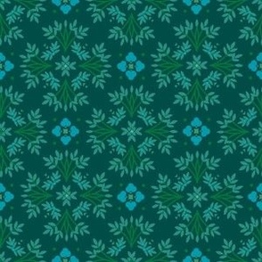 Snowflake Floral - Green