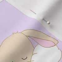 Purple Sleeping Bunny Cloud Baby Girl