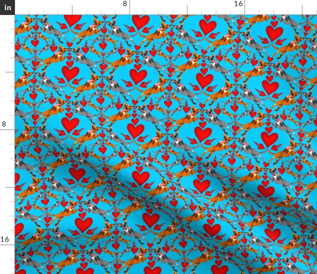 Queensland heeler bandana pattern