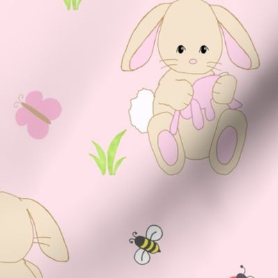 Pink Bunny Baby Girl Nursery 