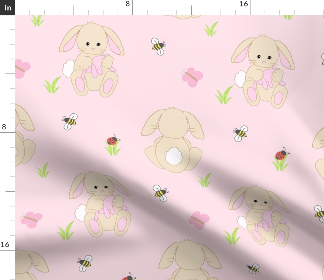 Pink Bunny Baby Girl Nursery 