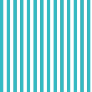 Electric Blue and White Stripe Pattern