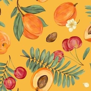 Apricots and cherries (yellow)