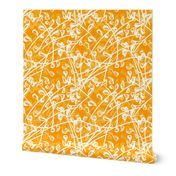 Ivy Leafs Chalk Superposition - Cheerful Orange