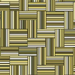 Just stripes Autumn Yellows (Cheater's Quilt)