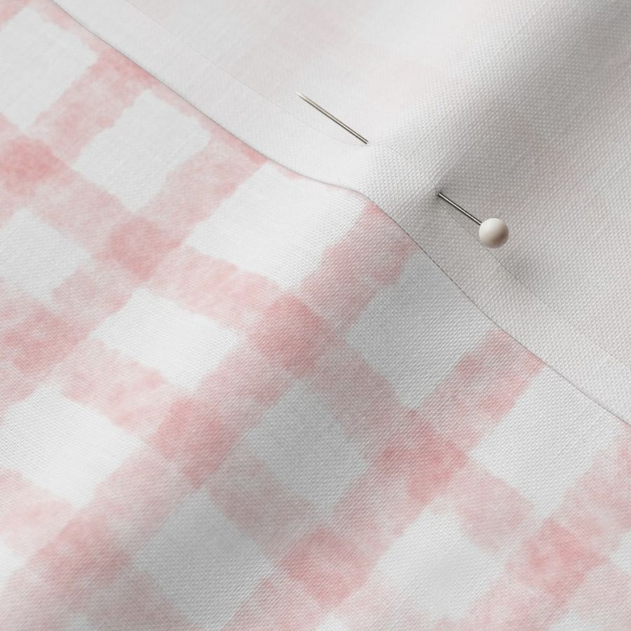 Watercolor Pink Gingham