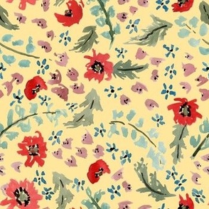 Frenchie Patchwork Floral in Yellow