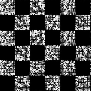 Odd Squares Black and White