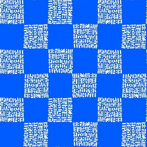 Odd Squares on Cobalt Blue #005CFF