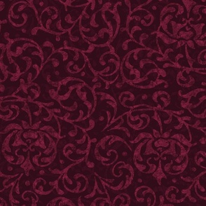 Tudor Rose Deep Burgundy Cassis