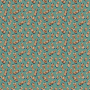 Salted Peanuts (small/blue shadow/sage)