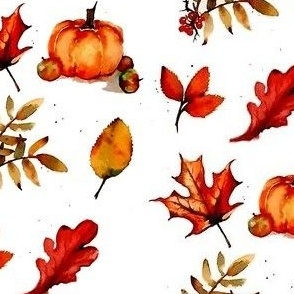 Fall leaves 3 - watercolour