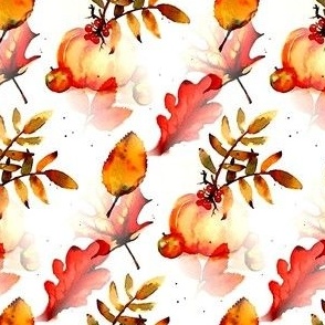 fall leaves 4 - watercolour